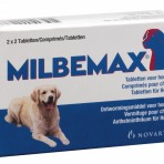 Milbemax grote hond 2×2 tabletten