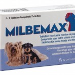 Milbemax kleine hond 2×2 tabletten